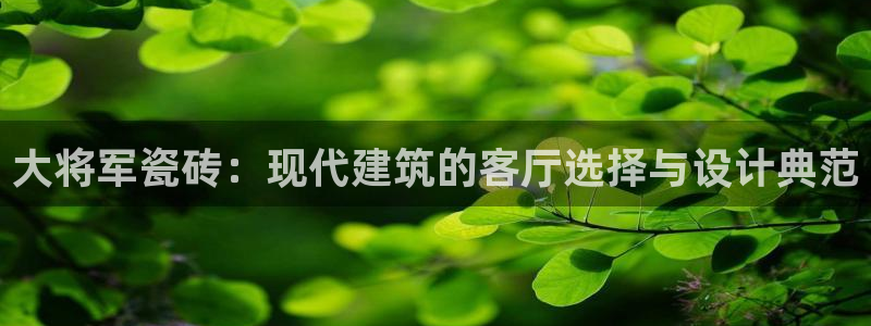 必一体育旧版：大将军瓷砖：现代建筑的客厅选择与设计典范